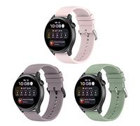BexidoIera Bracelet Compatible avec Huawei GT 2/GT 3 42mm, Honor Watch SE/Magic Watch 2 - Bracelet de Remplacement en Silicone 20mm (3 Pièces)