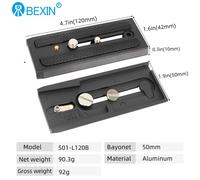 BEXIN-Plaque à dégagement rapide,plaque à bouche large de 50mm,plaque à vis 1/4 et 3/8 pour support adaptateur Manfrotto,trépied hydraulique - Type 501-120B