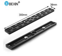 BEXIN-Plaque de dégagement rapide universelle en aluminium,adaptateur de montage sur trépied avec vis 1/4,rotule suisse Benro Arca et appareil photo,PU300