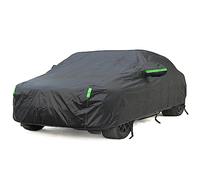 BEXITA Bâche Voiture Extérieur Étanche Noir Respirante Bache Voiture Doublure en Coton Housse de Protection Voiture Extérieur pour Berline; Taille S: Max450cm