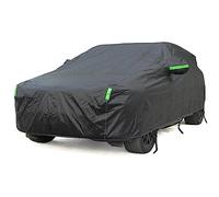 BEXITA SUV Bâche Voiture Extérieur Étanche Noir Respirante Doublure en Coton Housse de Protection Voiture Extérieur pour SUV; Taille S: Max445cm