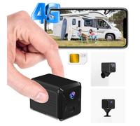 Bextgoo Camera 4G LTE avec Carte SIM, Camera de Surveillance sans Internet avec 5200mAh Batterie, 2K HD Portable Mini Camera, Angle Vision 160°, Détection Mouvement AI, Vision Nocturne