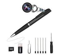 Bextgoo Camera Espion, Mini Camera Espion sans Fil avec Carte Mémoire de 32 Go, 1080P HD Caméra Cachée Stylo, Enregistrement Vidéo Prise de Photo, Loop Storage, Stylo Espion pour Réunion d'affaires