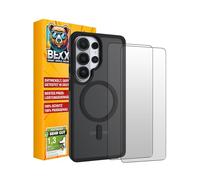 BEXX 360 Guard | Pack complet sans souci | pour Samsung Galaxy S26 Ultra | Coque résistante aux chocs + 2 verres de protection haute performance 9H | Protection maximale complète | Pour MagSafe