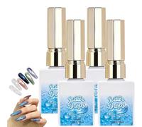 Beyad Water Drop Top Coat Gel 15ml * 2,Water Drop Top Coat Gel Polish,3D Raindrop Manicure Gel Salon Nail Polishing,Tops Coats No Wipe,3D Raindrop Gel Polish,Gel Nail Polish,For Women Beginners (2Set)