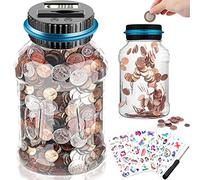 BEYAOBN Tirelire Electronique, Tirelire numérique avec écran LCD Automatique Comptant Money Box, Grande Tirelire 1,8L ave Tournevis comme Cadeau pour Enfants, pour Noël, Anniversaire Cadeaux