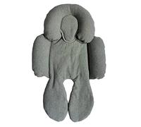 BEYBI® Réducteur bébé point coton universel pour nacelle, siège auto groupe 0, poussette et berceau (gris)