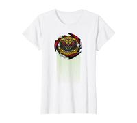 Beyblade Burst QUADDRIVE BELFYRE T-Shirt, Femme, Blanc, S