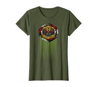 Beyblade Burst QUADDRIVE BELFYRE T-Shirt, Femme, Olive, XL