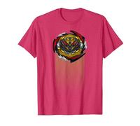 Beyblade Burst QUADDRIVE BELFYRE T-Shirt, Homme, Rouge Chiné, M