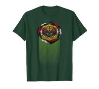 Beyblade Burst QUADDRIVE BELFYRE T-Shirt, Homme, Vert Forêt, S