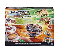 Beyblade Burst QuadDrive Set de Combat Cosmic Vector, arène Beystadium, 2 toupies et 2 lanceurs, à partir de 8 Ans F3334EU4 Multicolore
