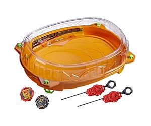 Beyblade Burst QuadDrive Set de Combat Cosmic Vector, arène Beystadium, 2 toupies et 2 lanceurs, à partir de 8 Ans Multicolore