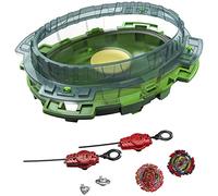 Beyblade Burst QuadDrive Set de Combat Interstellar Drop, arène Beystadium, 2 toupies et 2 lanceurs, à partir de 8 Ans