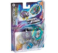 Beyblade Burst Surge, Pack de 2 toupies de compétition Speedstorm Glide Dullahan D6 et Minoboros M6, Jouet pour Enfants, dès 8 Ans