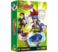 Beyblade Metal Fusion - 3...2...1 Hyper Vitesse ! - Coffret N° 4 (3 Dvd) - Pack