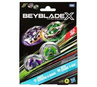 Beyblade X Dual Pack Knife Shinobi 4-80HN et Keel Shark 3-80F, Jouet pour garçons et Filles dès 8 Ans, Toupie Détachable, Accessoires Adaptables, pour la Compétition