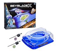 Beyblade X Drop Attack Battle Set avec Beystadium Arena, 2 toupies et lanceurs Takara Tomy, Impact Drake 9-60LR et Hover Wyvern 3-85N, Jouets de Jeu de Combat, à partir de 8 Ans