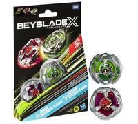 Beyblade X Dual Chain Incendio 5-60HT et Arrow Wizard 4-60N, Pack de toupies détachables, Dès 8 ans