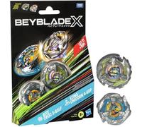 Beyblade X Dual Pack Bite Croc 3-60LF et Sting Unicorn 4-60P, 2 toupies de compétition a rotation droite, Des 8 ans