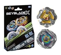 Beyblade X Dual Pack Calibur Samurai 6-70M BX et Obsidian Shell 3-85S BX, 2 toupies de Combat Takara Tomy à Rotation Droite, dès 8 Ans