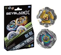 Hasbro Toupies Beyblade X Pack double Calibur & Obsidian 2 toupies Rotation droite dès 8 ans