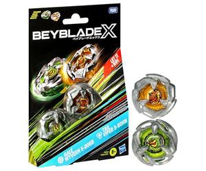 Beyblade X Dual Pack Gale Wyvern 5-80GB et Tail Viper 3-80HN, Toupies de Competition à Rotation Droite avec Pièces en Métal Authentiques, Jouets pour Enfants dès 8 Ans