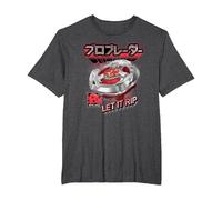 Beyblade X Pro Blader Robin Let It Rip T-Shirt, Homme Grandes Tailles, Chiné Foncé, 3X Tall