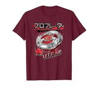 Beyblade X Pro Blader Robin Let It Rip T-Shirt, Homme, Marron, 3XL