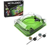 Beyblade X Set de Combat Attaque sournoise avec arène Beystadium, 2 toupies de compétition Takara Tomy à Rotation Droite, 2 lanceurs, dès 8 Ans