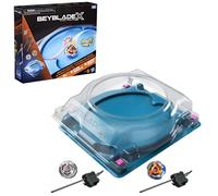 Beyblade X Set de Combat Rail d'infinité avec arène Beystadium, 2 toupies de compétition Takara Tomy à Rotation Droite, 2 lanceurs, dès 8 Ans