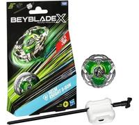 Beyblade X, Starter Pack Helm Knight 3-80N avec toupie de compétition a rotation droite de type défense et lanceur, a partir de 8 an