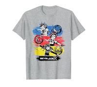 Beyblade X Team Persona Colors T-Shirt, Homme, Gris Chiné, 4XL