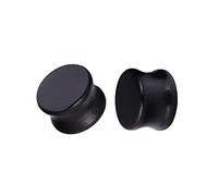 Beydodo Écarteur d Oreilles 10mm, Tunnel Oreille Bois 2 Pièces Tunnels de Chair Bouchon Oreille Ecarteur en Bois Noir À Double Évasement