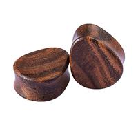 Beydodo Ecarteur d Oreilles 25mm, Piercing Oreille Tunnel Bois 2 Pièces Marron Plug Tunnel Écarteur 1 inch