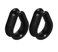 Beydodo Ecarteur Oreilles 20mm, Tunnel Oreille Silicone 2 Pièces Noir Plug Ecarteur Oreille 3/4 inch
