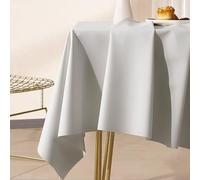 Beydodo Nappe 80 x 120 Rectangle, Nappe Antitache Impermeable en PVC Gris Uni Nappe pour Salle à Manger