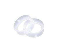 Beydodo Tunnel Oreille 16mm, Ecarteur d Oreilles Silicone 2 Pièces Oreille Tunnel Cercle Transparent