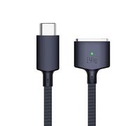 BEYEE Câble de charge rapide USB-C vers magnétique 3 (2 m), compatible avec MacBook Air (15"/13" M4 2025, M3 2024, 15" M2 2023, 13" M2 2022), MacBook Pro (16"/14" 2024/2023) /2021 (minuit)