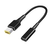 BEYEE Câble de charge USB C vers pointe fine, adaptateur USB-C femelle vers | Adaptateur convertisseur de type C vers carré, pour ordinateurs portables Lenov Yoga T470s T470 T460s T450 T450s ThinkPad X1