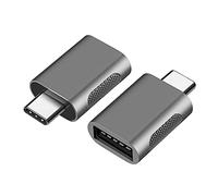 BEYEE USB C Adaptateur (Pack de 2) Adaptateur USB - C vers USB 3.0 Femelle pour MacBook Pro 2020, iPad Pro 2020, Samsung Notebook 9, Dell XPS, etc. (Gris sidéal)