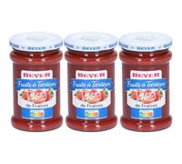 Beyer Fruits à Tartiner 96% de Fraises 3x235 g