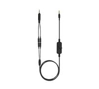 beyerdynamic pièce de rechange originale câble combiné avec contrôleur 2,4 m pour MMX 300 PRO et 330 PRO, câble de casque noir, transmission du signal précise et ajustement parfait
