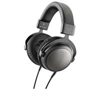 Beyerdynamic T1 Noir - Casque Hi-Fi circum-aural ouvert - Hi-Res Audio - Transducteurs dynamiques - 32 Ohms - Câble détachable de 3m - Jack 3.5 et adaptateur 6.35 mm