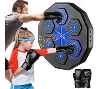 Beyn Machine de boxe musicale 2025, mise à niveau 2.0 intelligente, Bluetooth, jeux parent-enfant, équipement d'exercice mural pour exercice à domicile