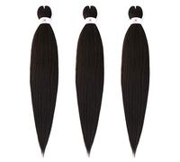 Beyond Beauty Cheveux de tressage pré-étirés EZ Braid,3 paquets-26 pouces EZ Braid Professional Hair Yaki Texture Extensions de cheveux synthétiques(3Packs-26Inch,#4)