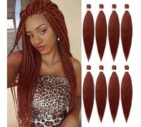 Beyond Beauty Cheveux de tressage pré-étirés EZ Braid,8 paquets-26 pouces EZ Braid Professional Hair Yaki Texture Extensions de cheveux synthétiques(8Packs-26Inch,#350)
