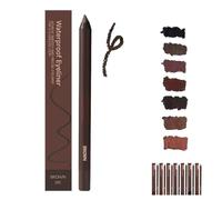 Beyond Draw Eyeliner, 24 Hr Waterproof Eyeliner Duo Sharpenable Eye Pencil, 2 in 1 Eyelinerand Eyebrow Pencil, No Smudging, Fading, Smooth and Easy to Color (Brown)