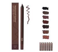 Beyond Draw Eyeliner, 24 Hr Waterproof Eyeliner Duo Sharpenable Eye Pencil, 2 in 1 Eyelinerand Eyebrow Pencil, No Smudging, Fading, Smooth and Easy to Color (Plum)