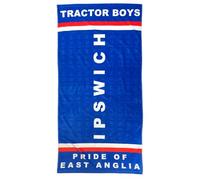 Beyond Happy Ipswich Serviette de plage et de bain, 100 % coton et 150 cm x 75 cm, tracteur Ipswich pour garçons, grande serviette de bain pour les fans de sport Ipswich